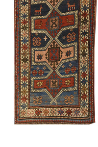 Antique Caucasian Rug, Size; 3'5'' x 6'8"