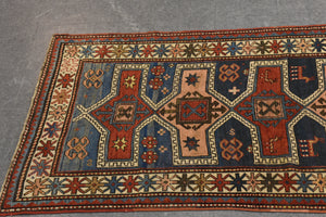 Antique Caucasian Rug, Size; 3'5'' x 6'8"