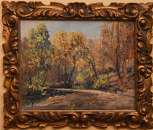 Load image into Gallery viewer, Vintage Original Oil On Board by Artist Oliver J Corbet Size: 25&quot; x 22&quot;