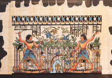 Load image into Gallery viewer, Nebamun and Hunting Fish On  Egyptian Papyrus