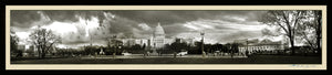 Black & White Panoramic Of The U.S Capitol
